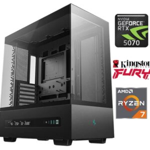 Equipo Gamer Ryzen 7 9800X3D, 32GB, 1TB, RTX 5070 12GB