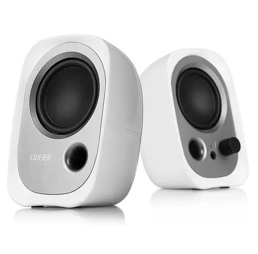 Parlantes 2.0 Edifier R12U 4W RMS USB Blanco - Imagen 2