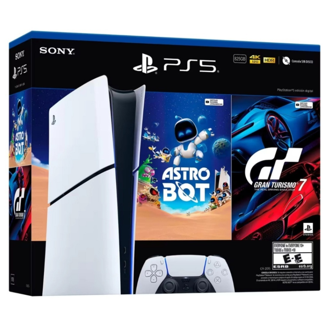 Consola Sony PlayStation 5 Slim Digital + Astro Bot y GT7 - Imagen 3