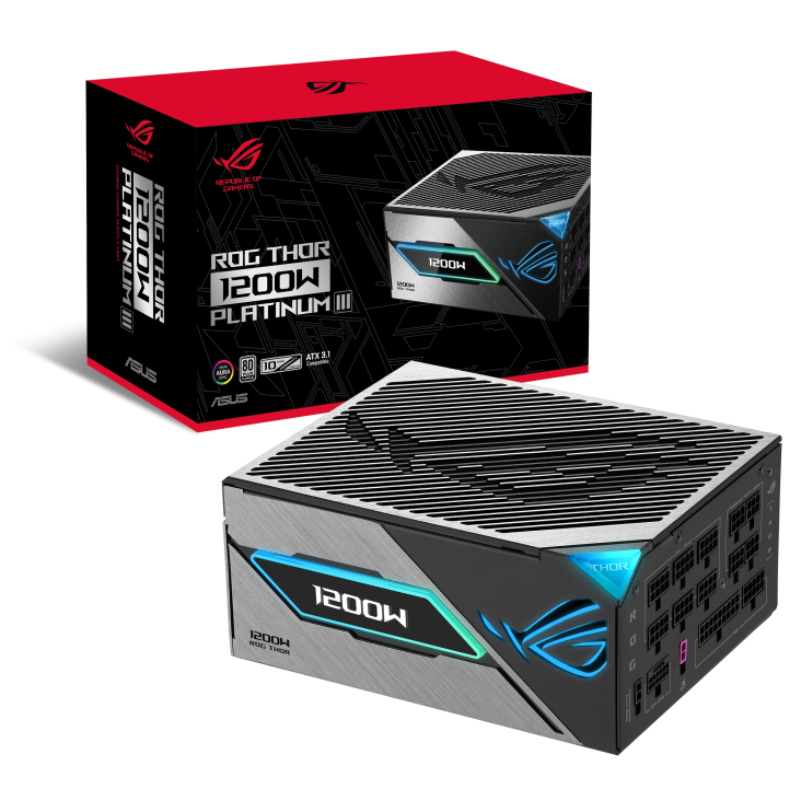 Fuente Asus ROG Thor 1200P3 Gaming 1200W 80 Plus Platinum ATX 3.1 - Imagen 2