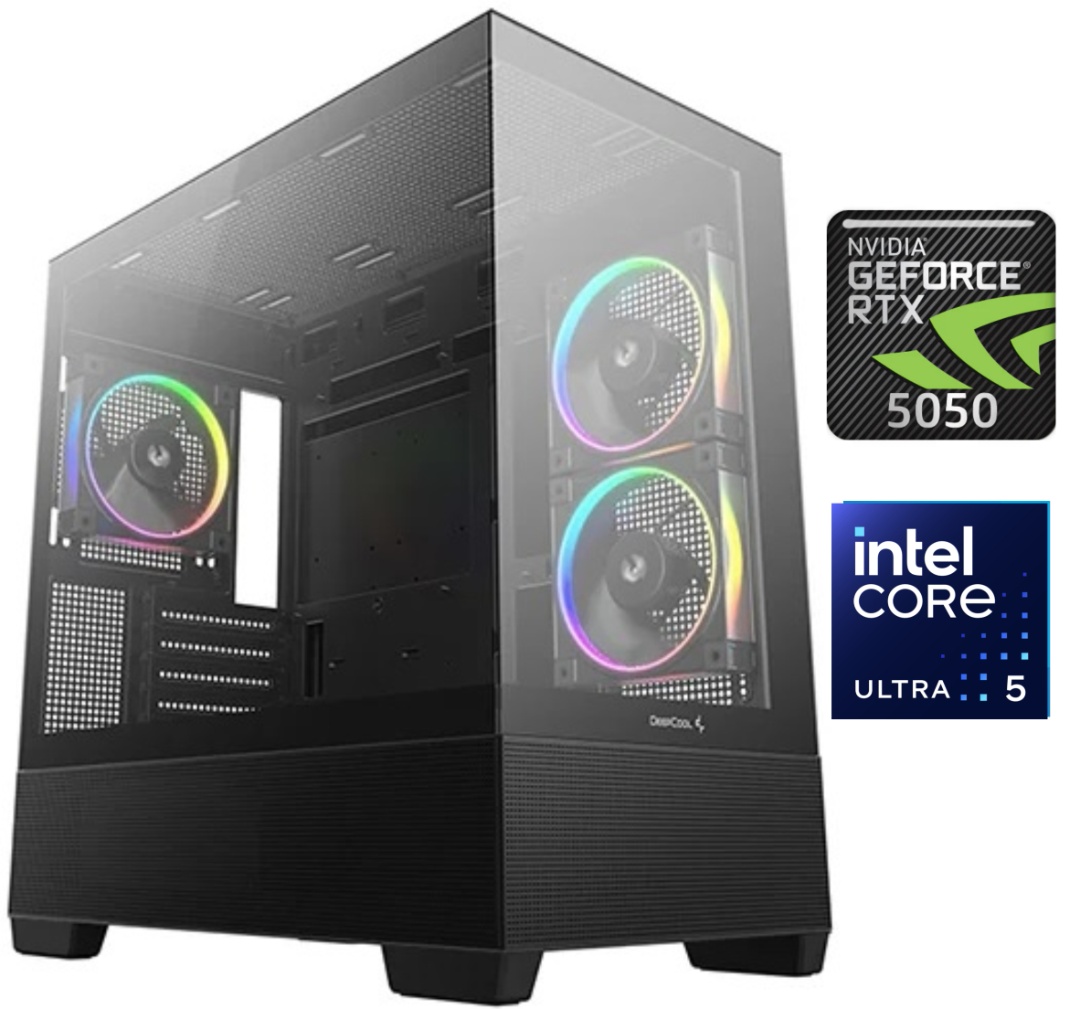 Equipo Gamer Core Ultra 5 225F, 16GB, 500GB, RTX 5050 8GB