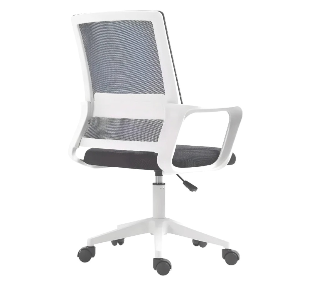 Silla de Oficina Ryan Ergonómica Gris/Blanco - Imagen 2