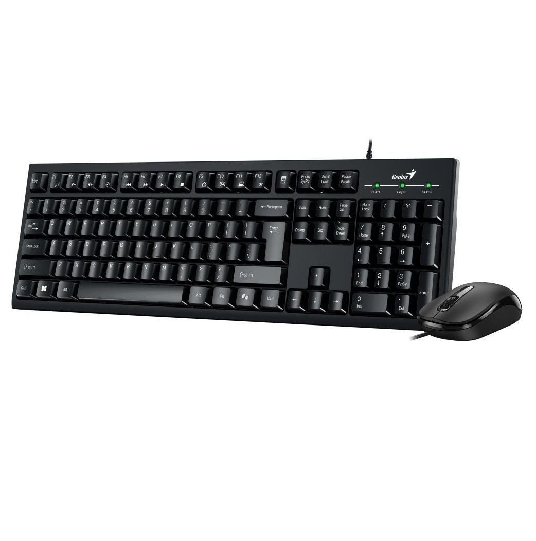 Combo Genius KM-100SE Teclado y Mouse USB Negro - Imagen 2
