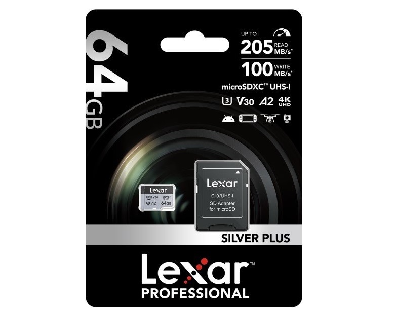 Memoria microSDXC Lexar Professional 64GB Silver Plus - Imagen 2