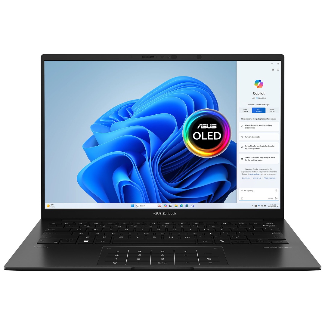 Notebook Asus Zenbook Ryzen AI 7 445 4.6Ghz, 16GB, 1TB SSD, 14" OLED - Imagen 4