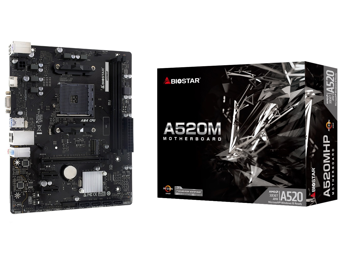 Motherboard Biostar A520MHP AM4 DDR4 Micro-ATX - Imagen 3