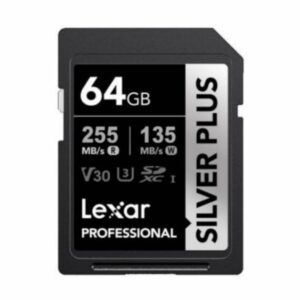 Memoria SDXC Lexar Silver Plus 64GB UHS-I U3 V30