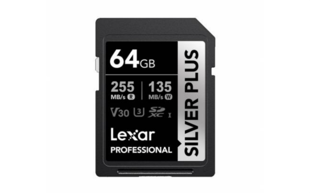 Memoria SDXC Lexar Silver Plus 64GB UHS-I U3 V30