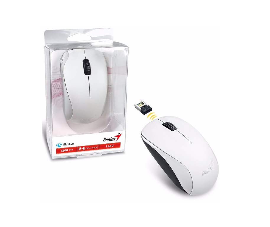Mouse Genius NX-7000 Inalámbrico Óptico Blanco - Imagen 2