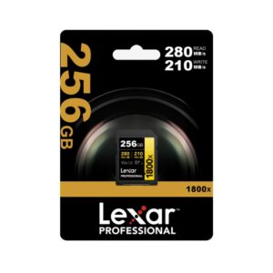 Memoria SDXC Lexar Pro 1800X 256GB UHS-II Gold Series