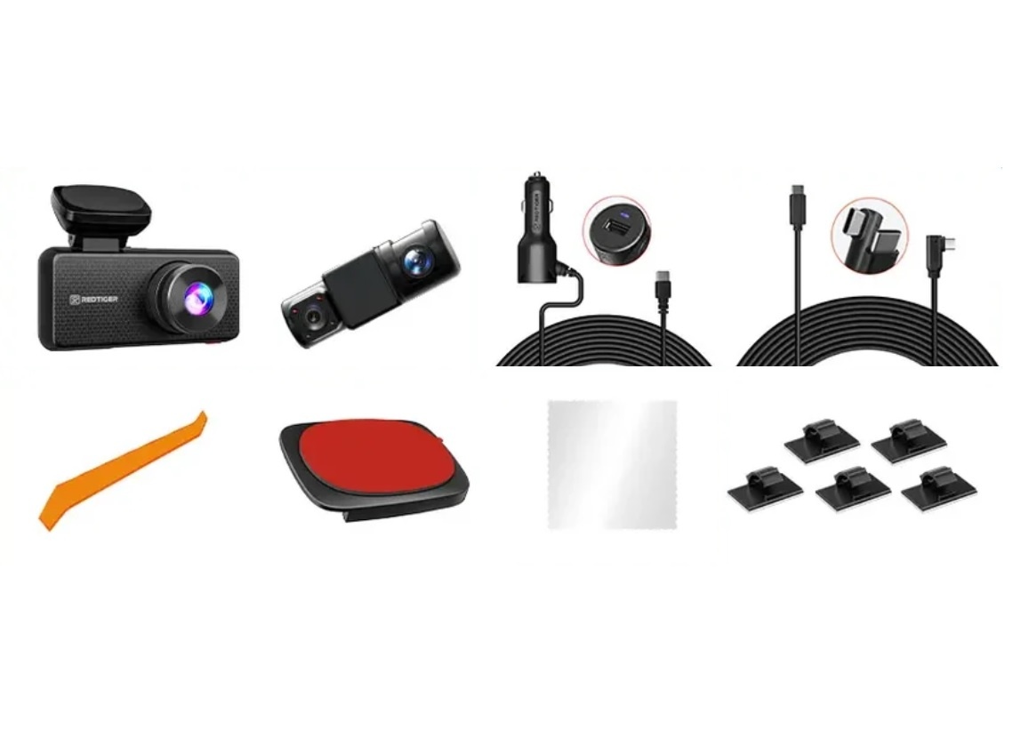 Dashcam Redtiger F17 PLUS 2.7K Quad Canal GPS WiFi - Imagen 2