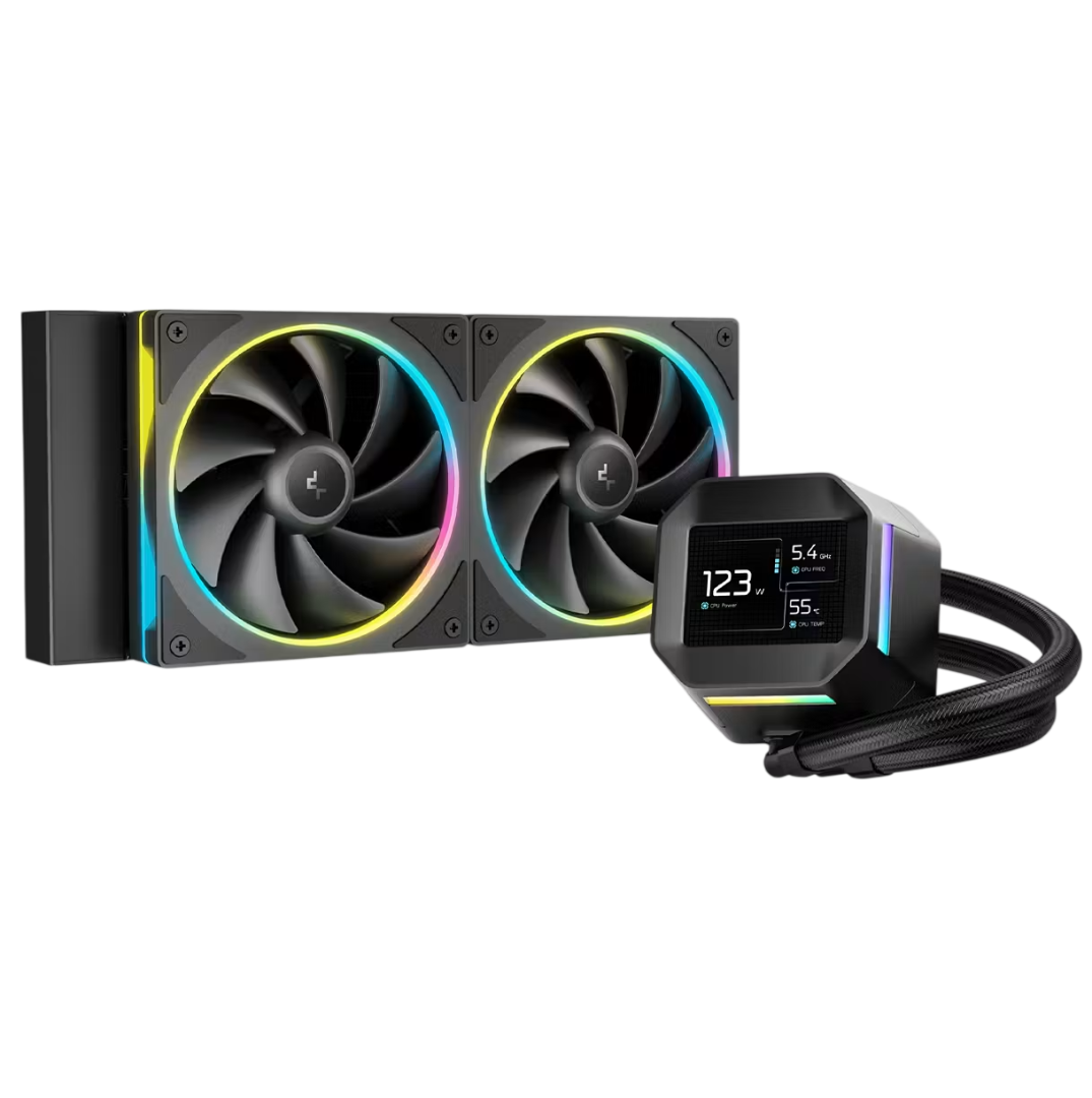 Cooler Liquido DeepCool LM240 Pantalla LCD ARGB Negro - Imagen 2