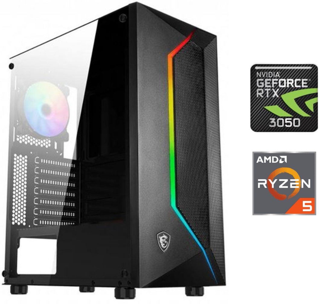 Equipo Gamer Ryzen 5 7600X, 16GB, 1TB, RTX 3050 6GB
