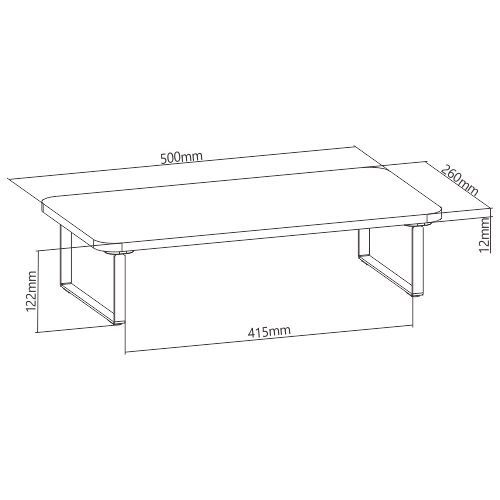 Plataforma Brateck para elevación de monitor 13"-32" - Imagen 2