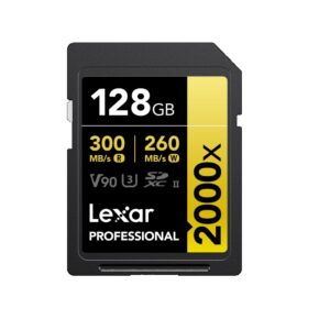 Memoria SDXC Lexar Professional 2000x 128GB UHS-II GOLD Series