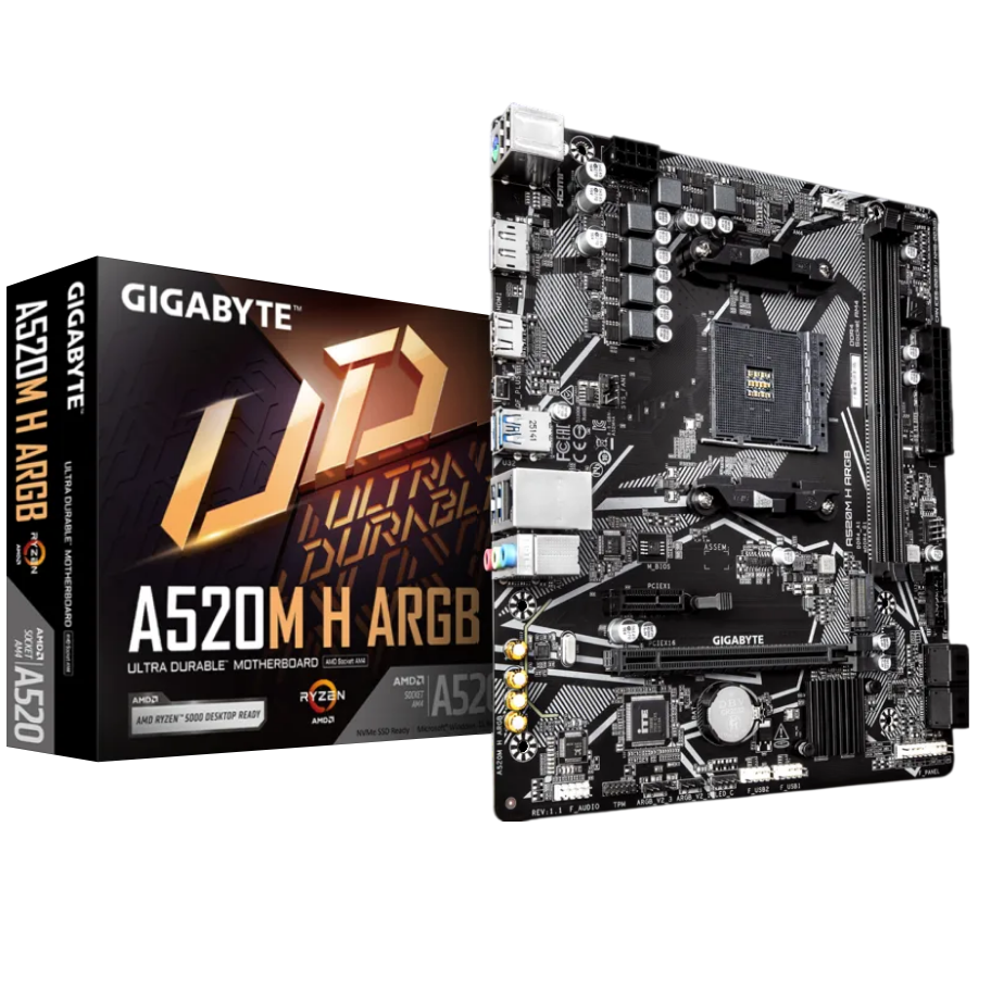 Motherboard Gigabyte A520M H ARGB AM4 Micro-ATX - Imagen 2