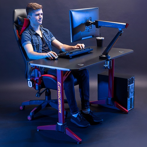 Escritorio Gamer Brateck RGB 120cm - Imagen 2