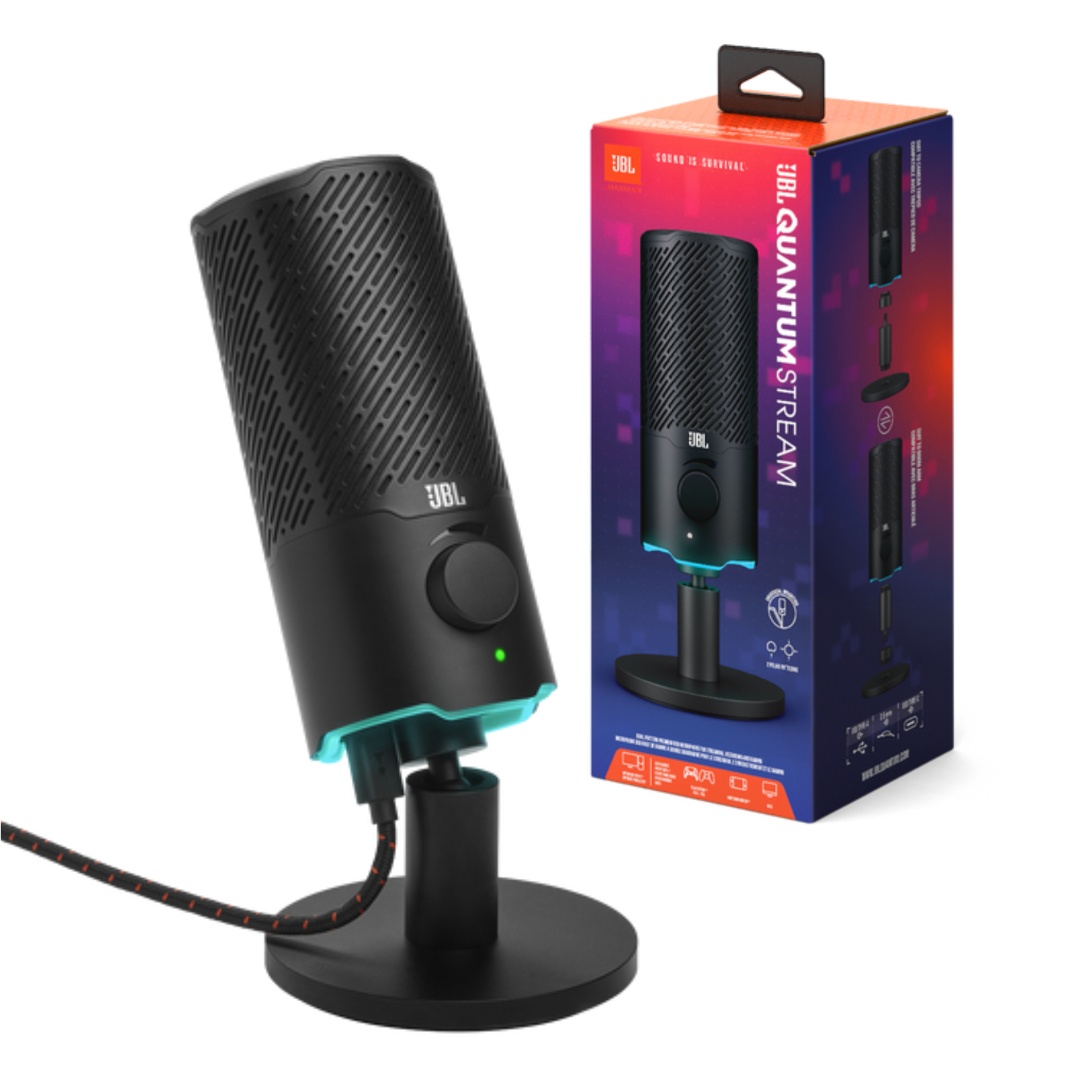 Micrófono JBL Quantum Stream USB Doble Premium Negro - Imagen 2
