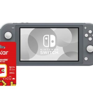 Combo Consola Nintendo Switch Lite Gris Pantalla 5.5" HD + Memoria microSDXC 256GB