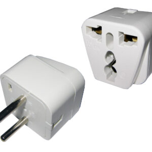Adaptador de Ficha Universal a 2 en Línea
