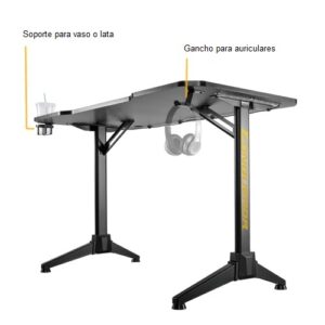 Escritorio Gamer Brateck RGB 120cm
