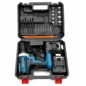 Taladro profesional inalámbrico de alta potencia 21V con 2 baterías
