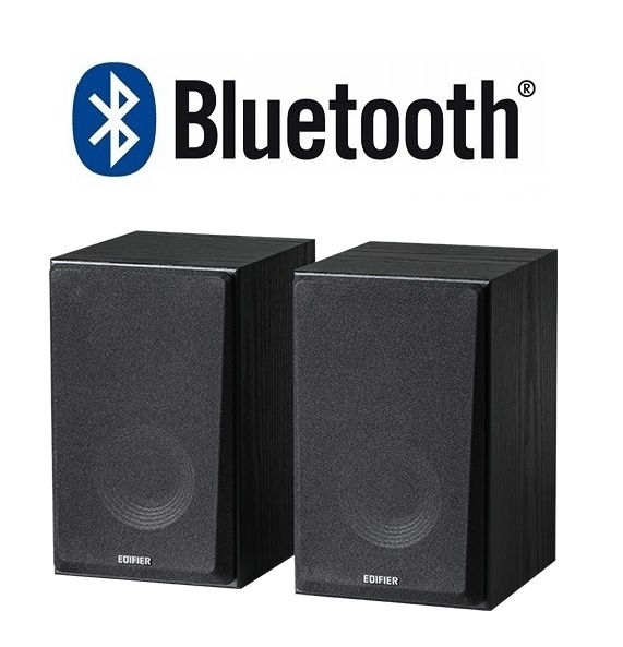 Parlantes Edifier 2.0 R990BT Bluetooth 24W Negro - Imagen 3
