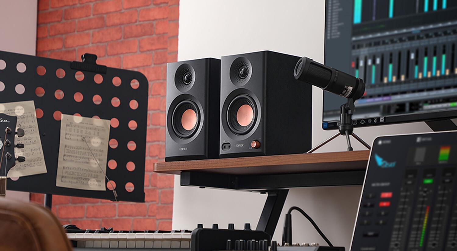 Parlantes Edifier MR3 Estudio Bluetooth 36W Negro - Imagen 3