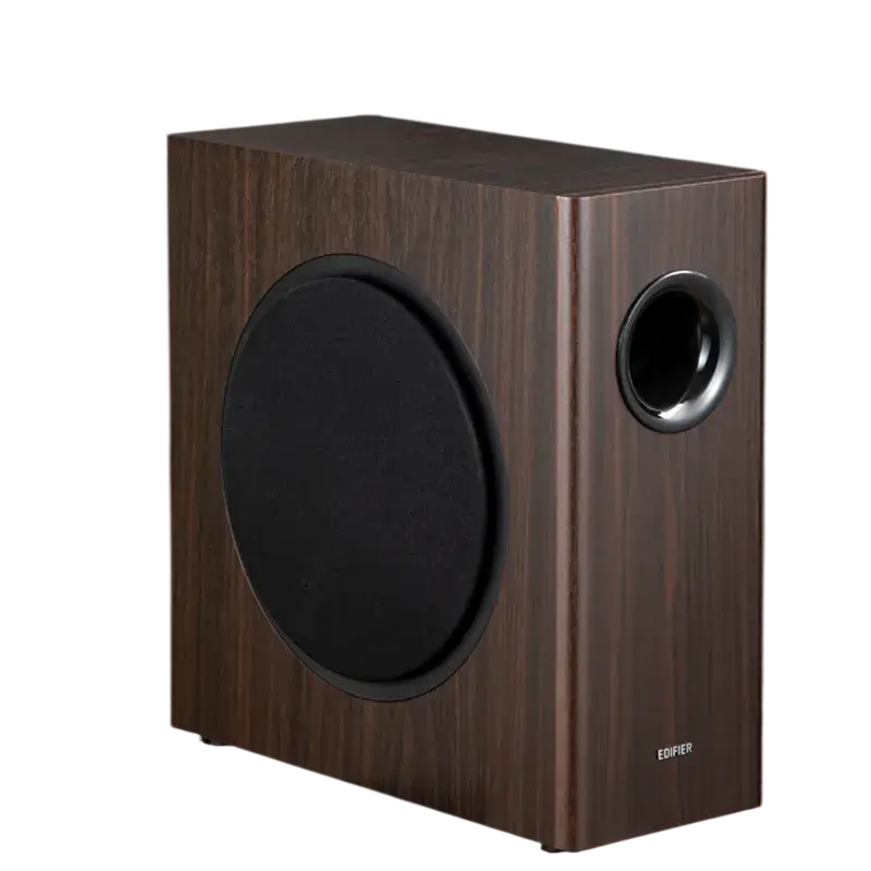 Subwoofer Edifier T5s 70W RMS 8" Marron - Imagen 3
